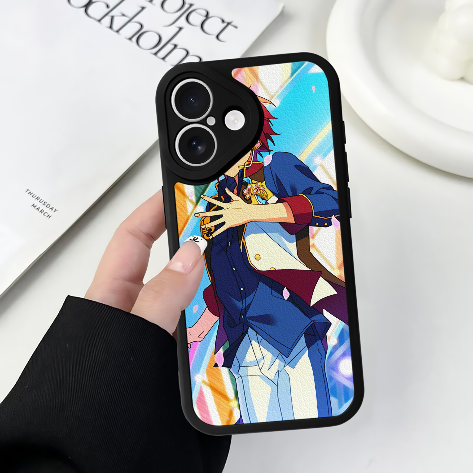 （画像用） あんさんぶるスターズ! Ensemble Stars 【iPhone 16シリーズ対応】シリコンスマホケース（レザー調） 材質：シリコン